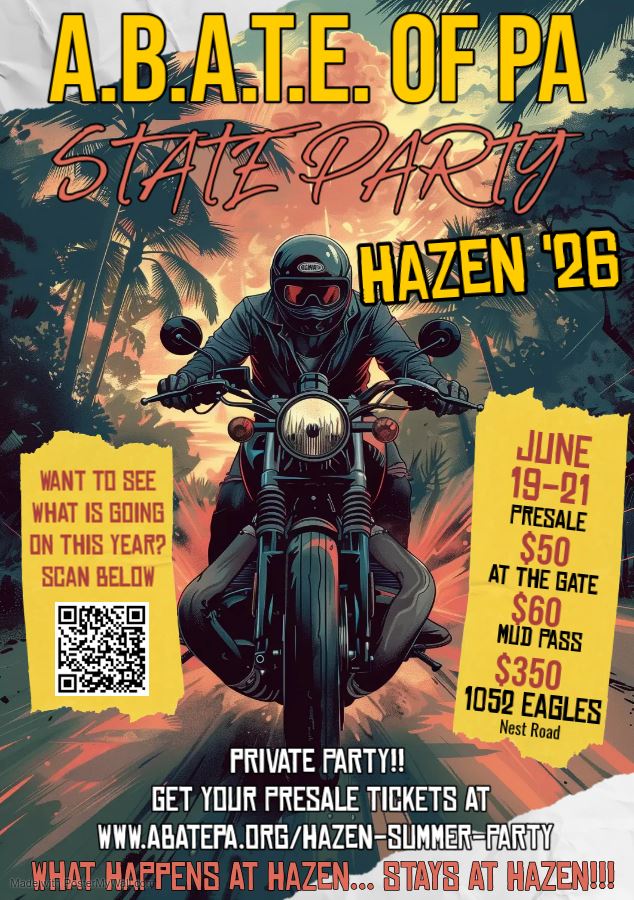 A.B.A.T.E. of Pa - State Party Hazen